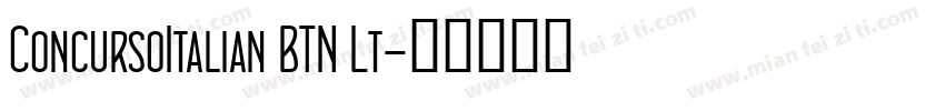ConcursoItalian BTN Lt字体转换